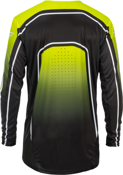 Fly Racing Youth Rayce Bicycle Jersey Lime/Black/White Youth, Part No. 379-053YL
