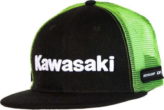 D-COR Kawasaki Hat Line Snapback Black - Part Number 70-133-1 - Kelly Motorsports