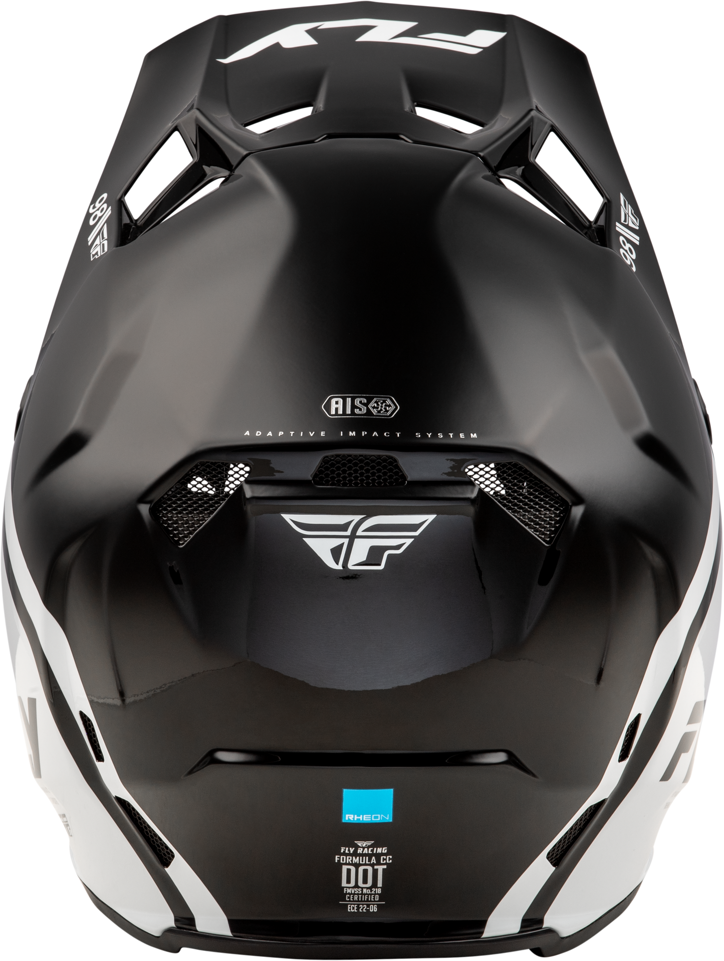FLY RACING YOUTH FORMULA CC OBJECTIVE HELMET BLACK/WHITE YL'YL