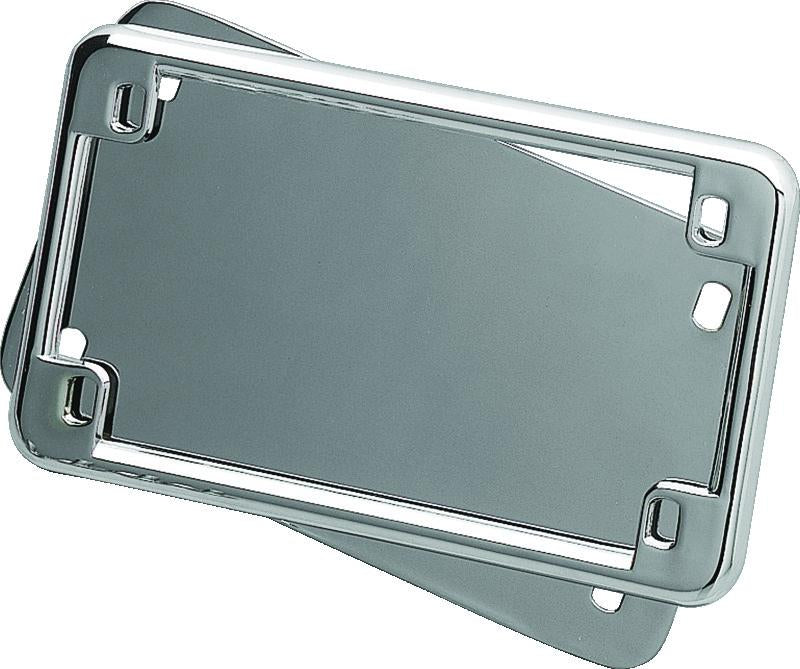 Kuryakyn License Frame & Backing Plate Set 4x7 Inch Chrome for Suzuki C90 Boulevard