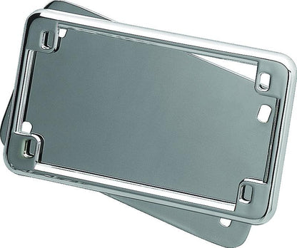 Kuryakyn License Frame & Backing Plate Set 4x7 Inch Chrome for Suzuki C90 Boulevard
