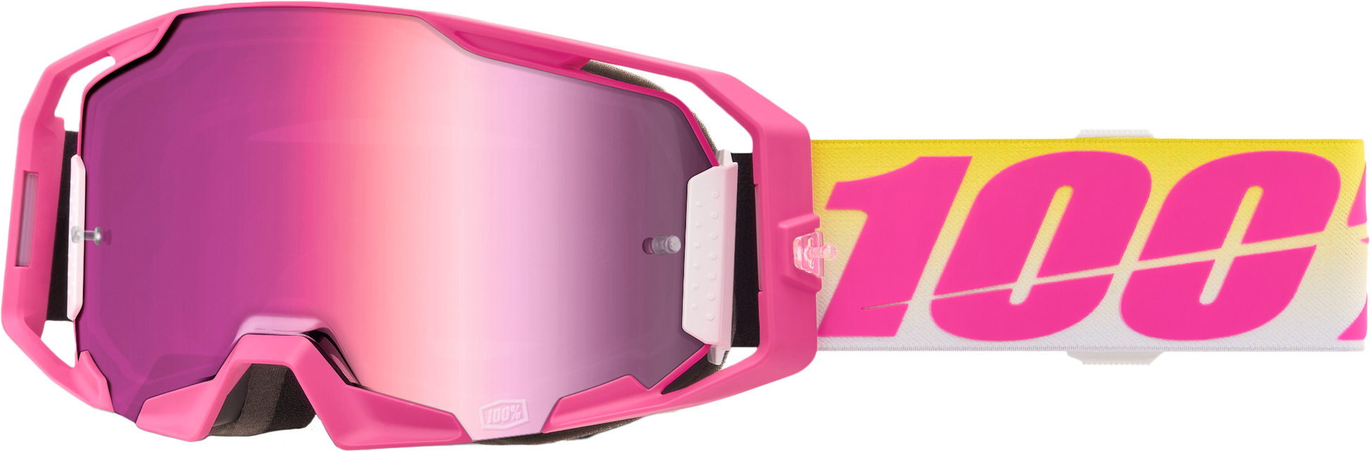 100-Percent Armatic Goggle with Sellars Mirror Pink Lens - MX Racing Eyewear