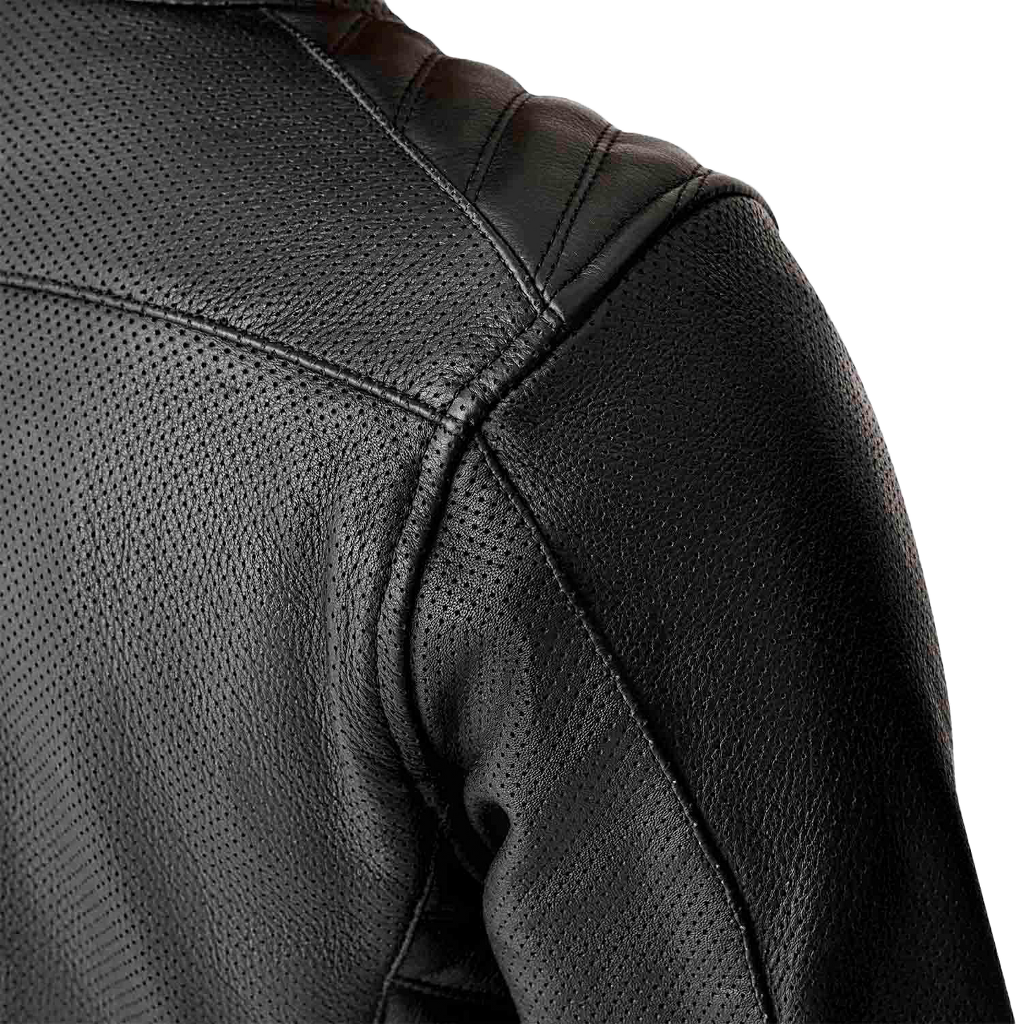 RST Women's Roadster Air D3o Leather Motorcycle Jacket - Black, Size Small