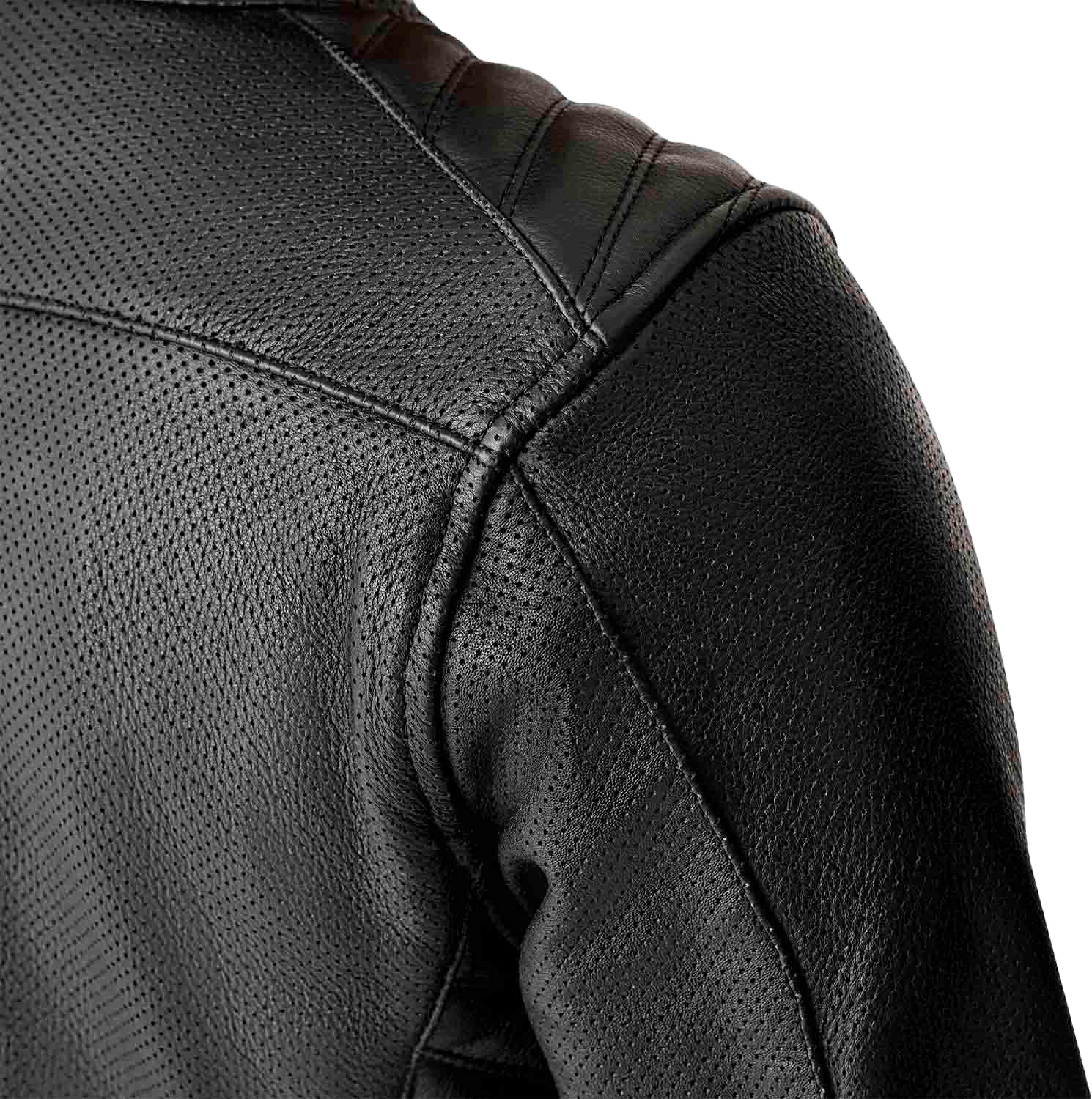 RST Women's Roadster Air D3o Leather Motorcycle Jacket - Black, Size Small