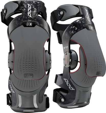 POD K8 3.0 Knee Brace Carbon - Large, Forged Carbon Frame, Human Motion Hinge