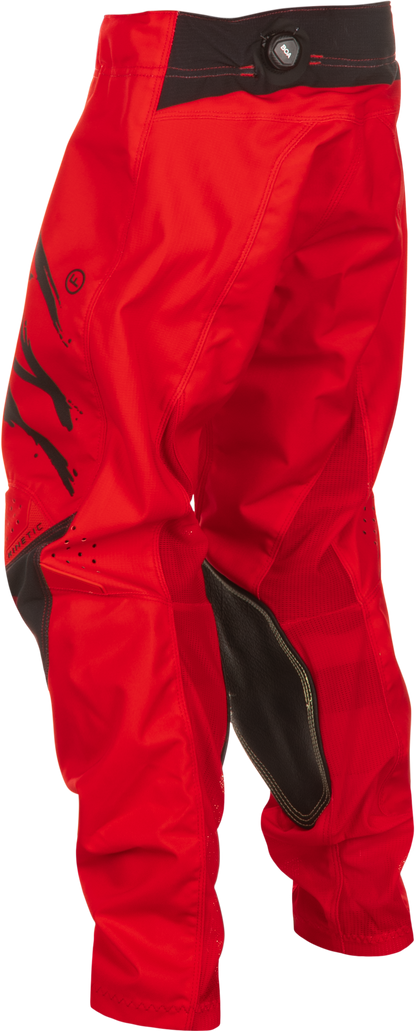 Fly Racing Kinetic Stoke Pant in California/Nevada Red and Black, Size 18