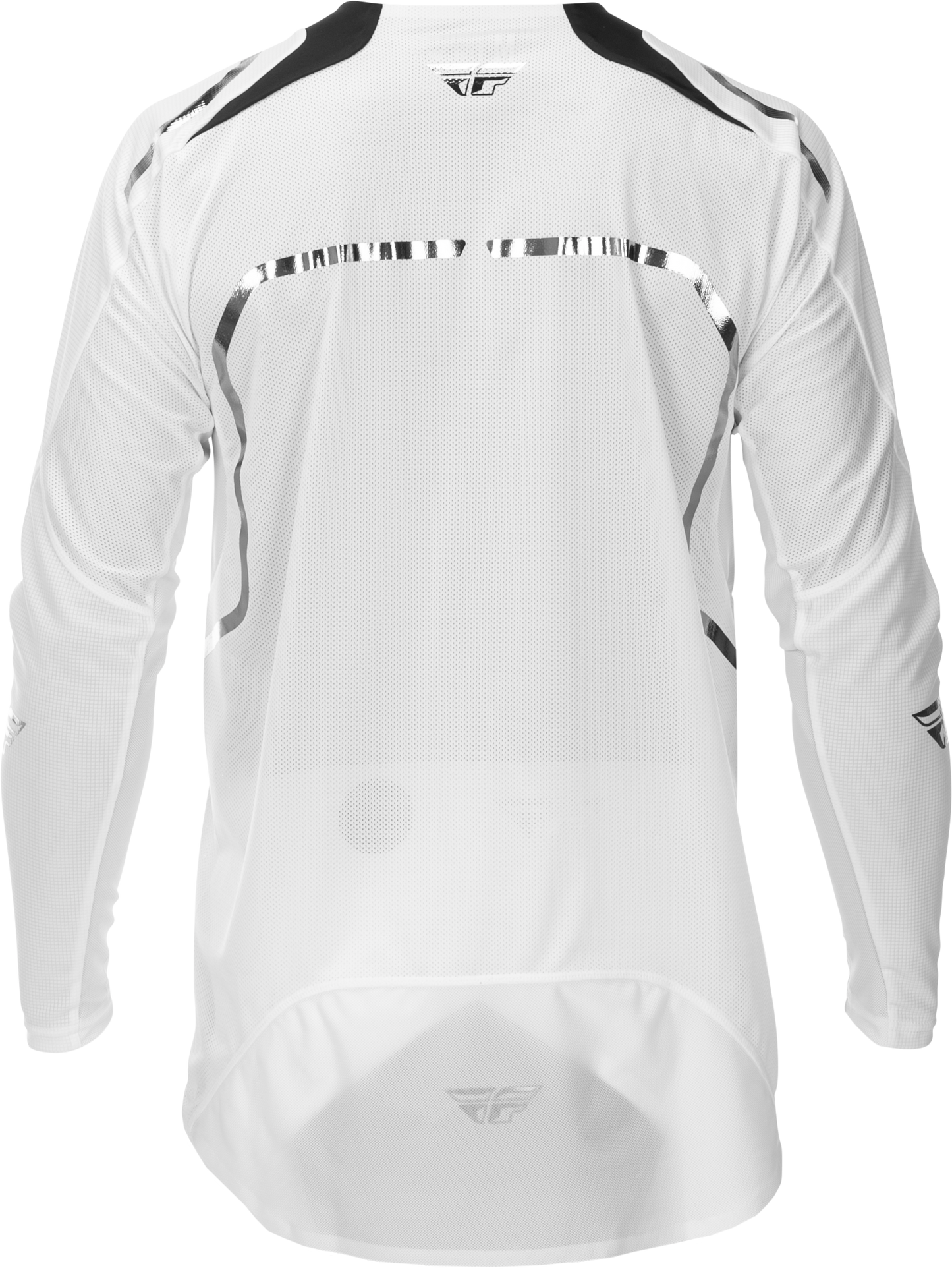 Fly Racing Evolution DST Le Flash Jersey White/Silver Small - Advanced Ventilation Cycling Jersey