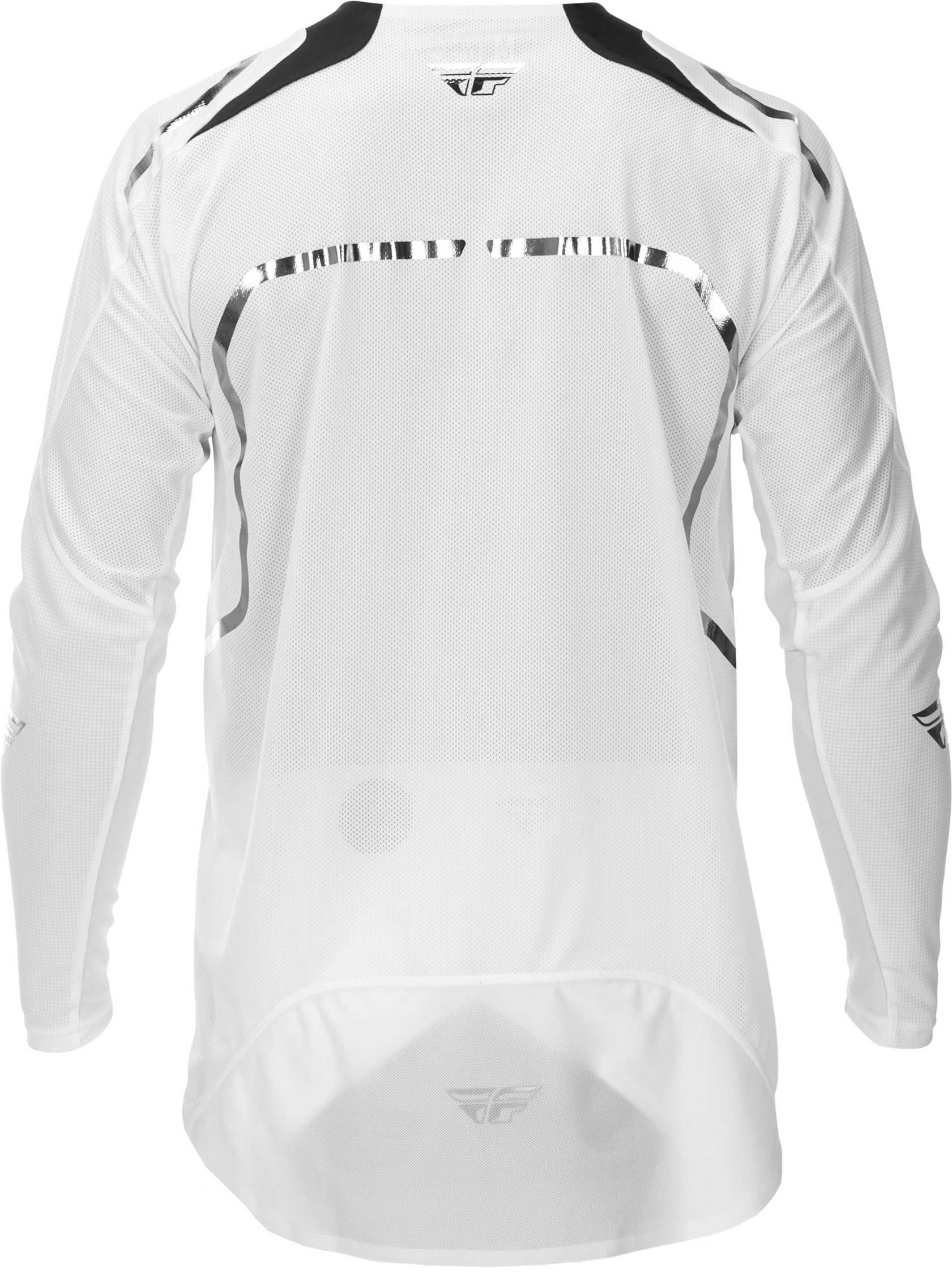 Fly Racing Evolution DST Le Flash Jersey White/Silver Small - Advanced Ventilation Cycling Jersey