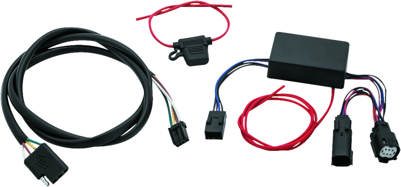 Kuryakyn Trailer Wiring Harness 4-Wire for Harley Davidson Touring Models (Part KUR2598)