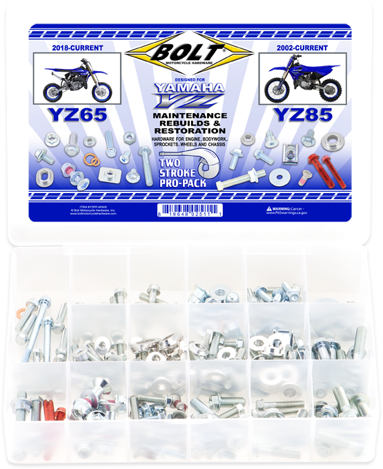 BOLT ProPack Yamaha Mini 2-Stroke YZ65/85 Engine and Frame Repair Kit