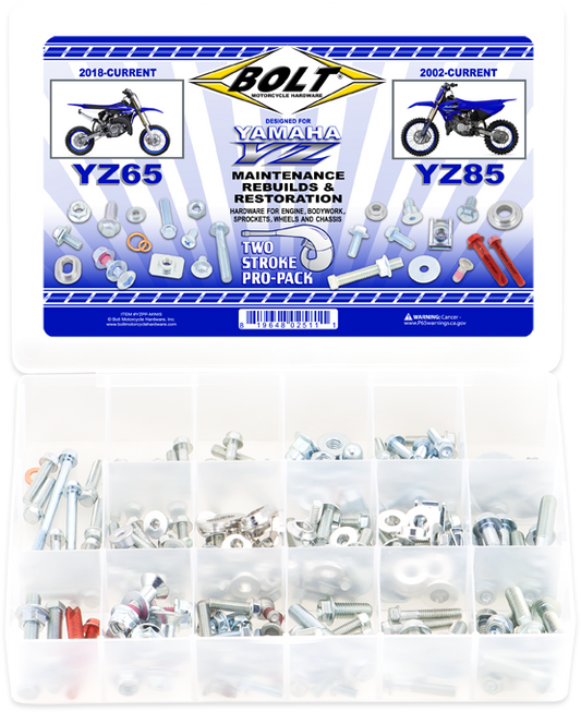 BOLT ProPack Yamaha Mini 2-Stroke YZ65/85 Engine and Frame Repair Kit