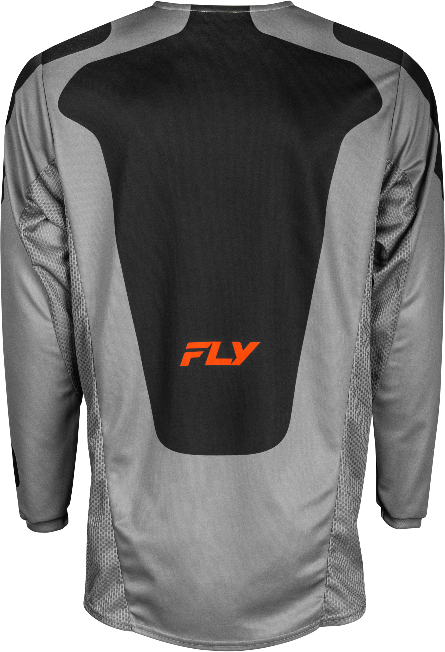 Fly Racing Kinetic Sym Jersey Grey/Orange/Black Small - Performance Motocross Jersey