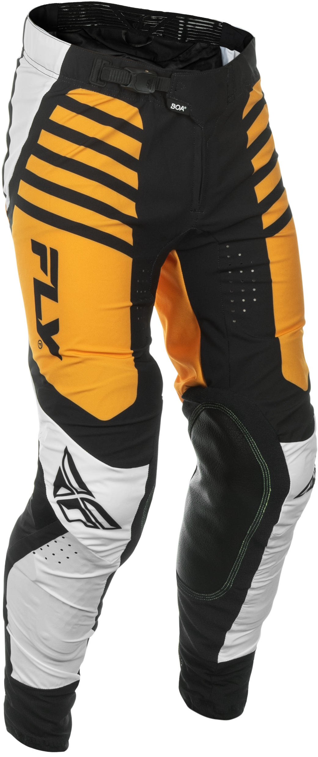 Fly Racing Lite Pants White/Black/Mustard Size 30 – Lightweight Motorcycle Riding Pants with Advanced Comfort and Protection