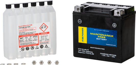 Fire Power CTX14L-BS-FE Maintenance-Free Sealed Motorcycle Battery