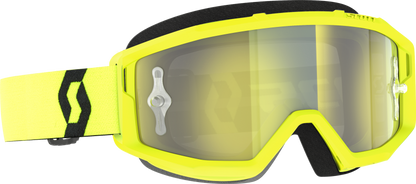 SCOTT Primal Goggle Yellow/Black with Chrome Works Lens – Medium Fit Performance Eyewear
