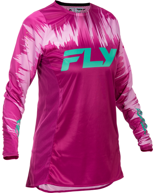 FLY RACING WOMEN'S LITE JERSEY PINK/TURQUOISE MD'MD