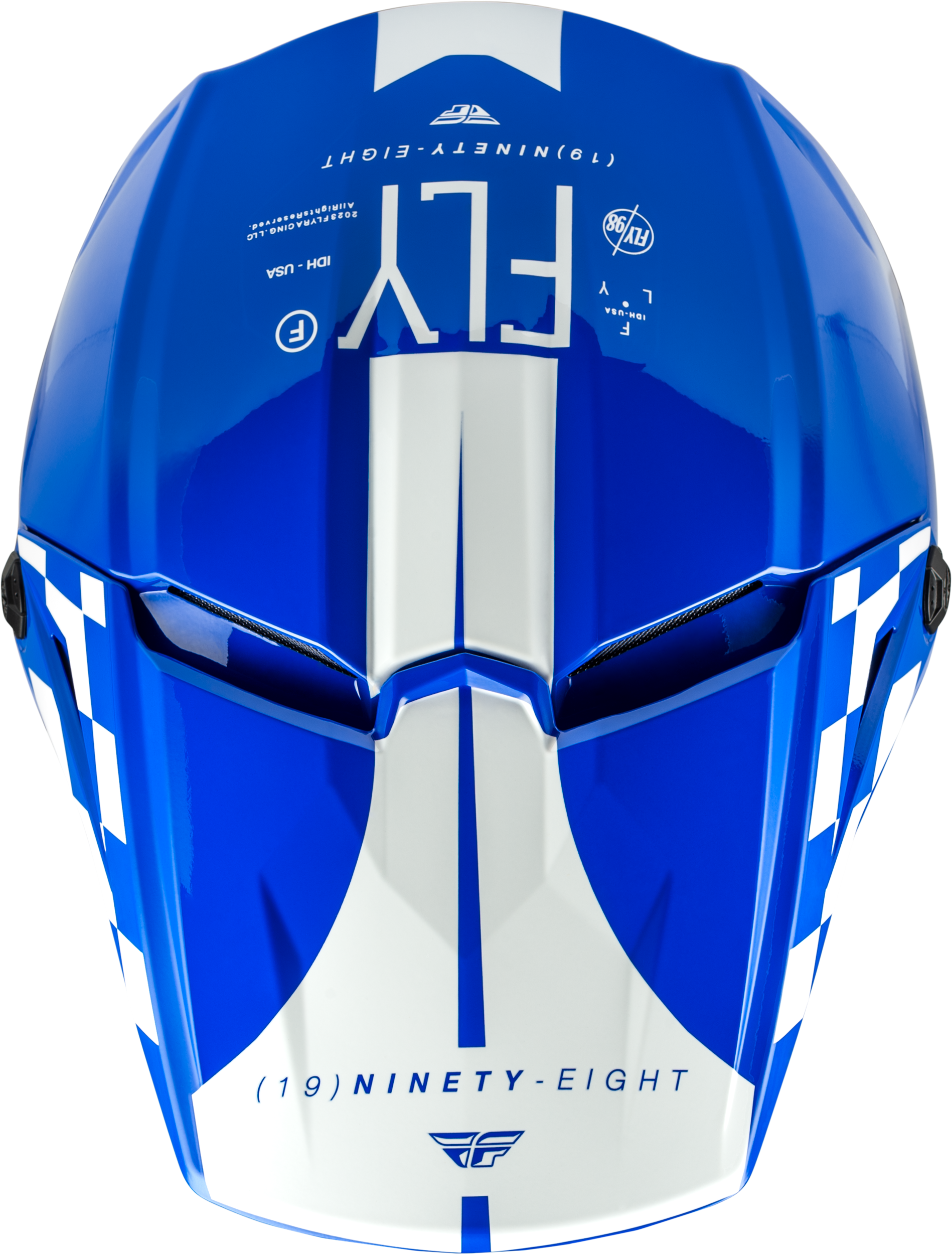 Kinetic Lite Rival Helmet Gloss Blue/White 2x