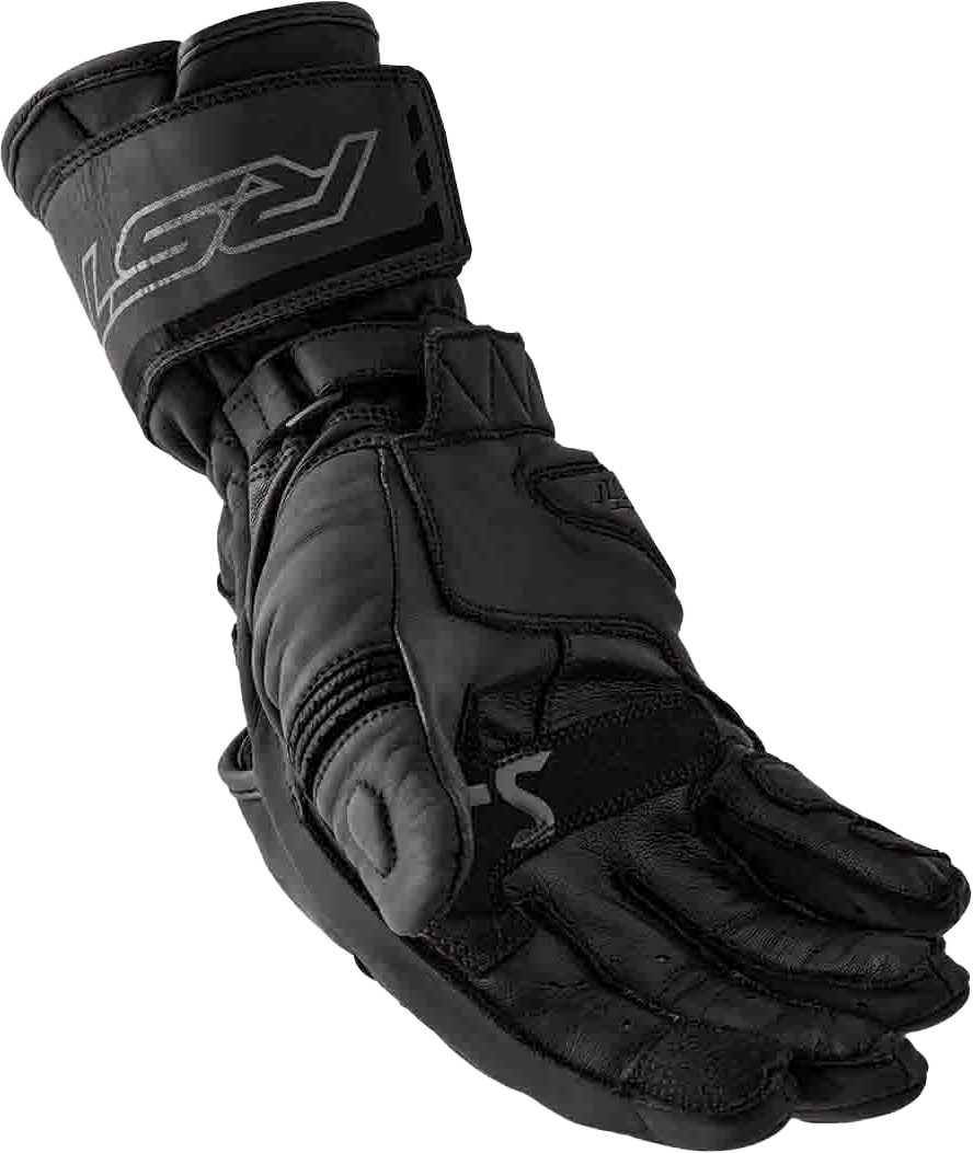 RST S1 Leather Gloves for Men and Women - Black, Size XL