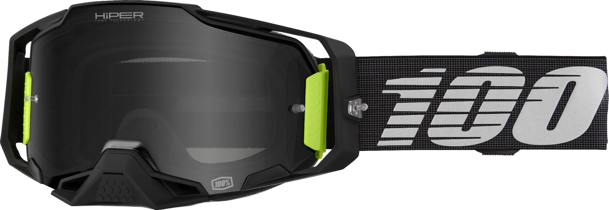 100 Percent Armega Hiper Goggle with Tetsumi Hiper Black Mirror Lens