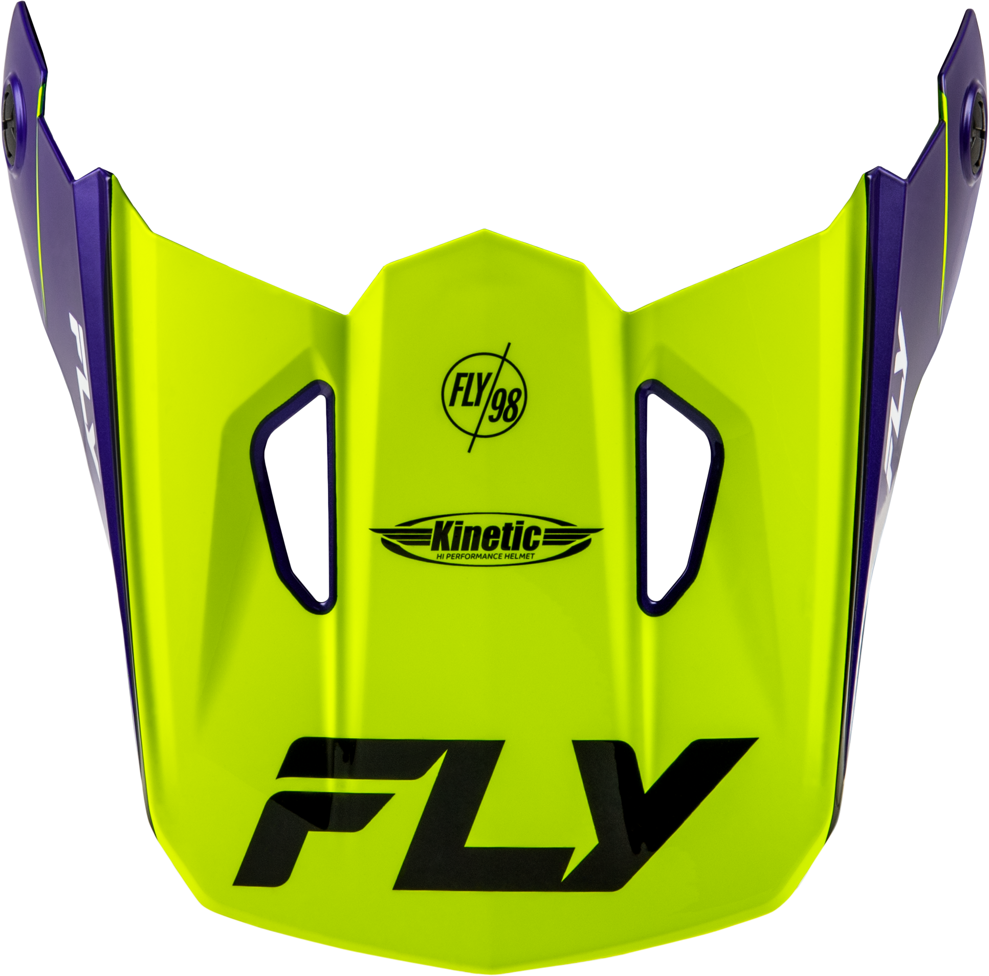 Fly Racing Kinetic Rally Helmet Visor Hi Vis Blue Black XS/S