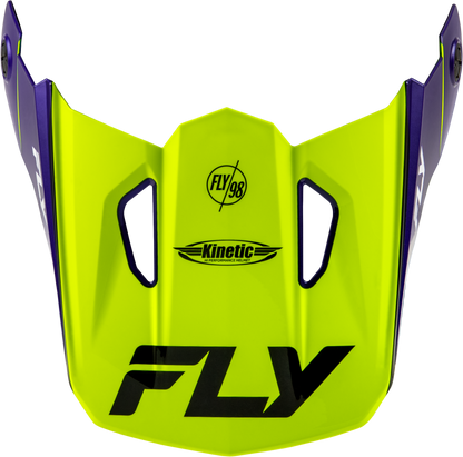 Fly Racing Kinetic Rally Helmet Visor Hi Vis Blue Black XS/S