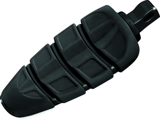 Kuryakyn Kinetic Peg with Male Mount Adapter in Gloss Black – Versatile Powersports Foot Pegs