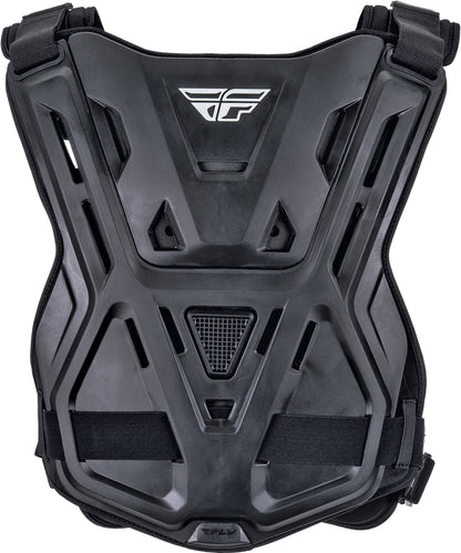 Fly Racing Revel Race Roost Guard Black - Impact-Resistant Chest Protector with BioFoam and CE Certification