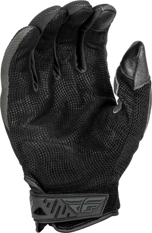 Fly Racing Coolpro Force Gloves Black/Grey Medium - Durable Goat Skin Leather with Impact Protection