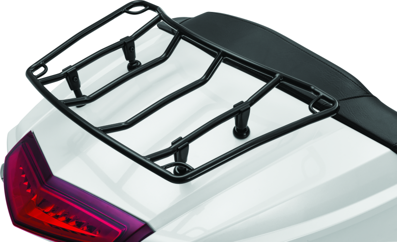 Kuryakyn Trunk Luggage Rack Adjustable Gloss Black for Honda Gold Wing and Kawasaki Vulcan Voyager