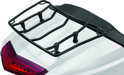 Kuryakyn Trunk Luggage Rack Adjustable Gloss Black for Honda Gold Wing and Kawasaki Vulcan Voyager