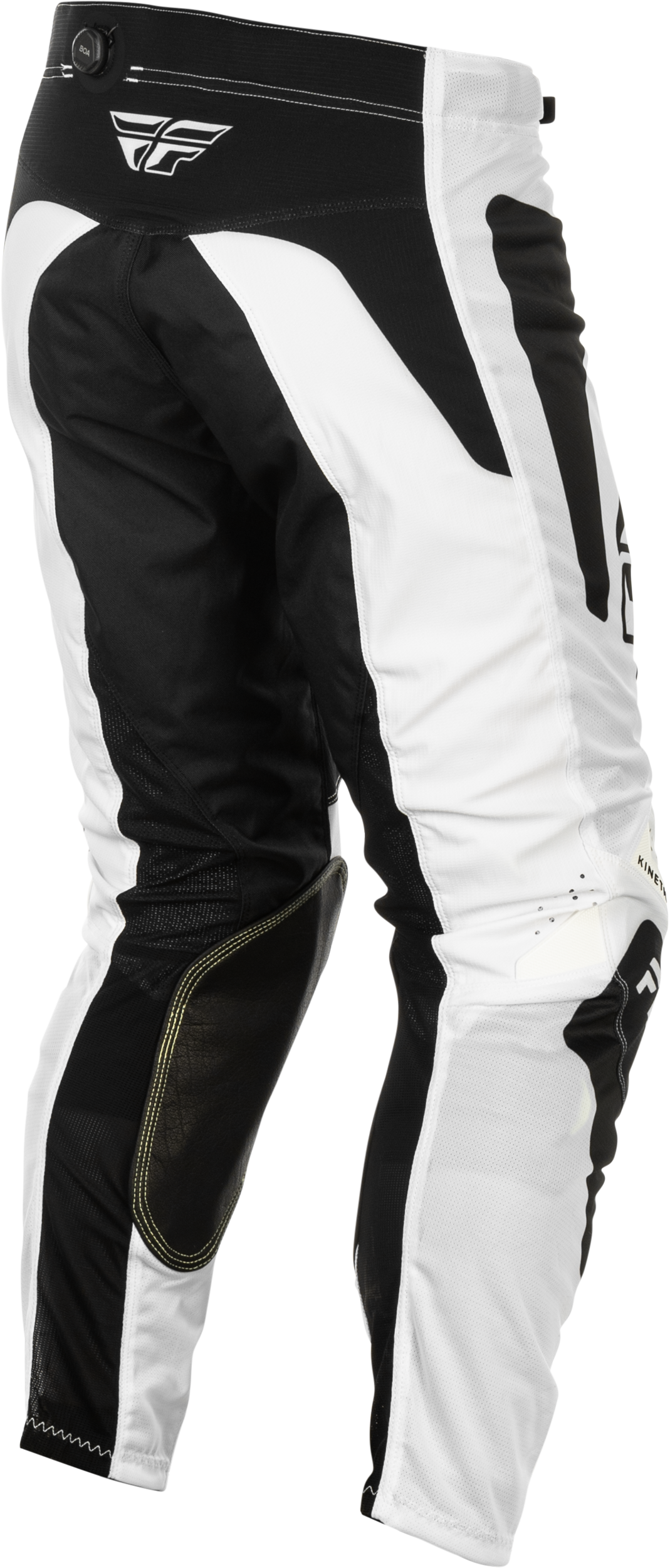 Fly Racing Kinetic Mesh Sym Pants White/Black Size 30 – Motorcycle Riding Gear with BOA® Fit System and Advanced Ventilation