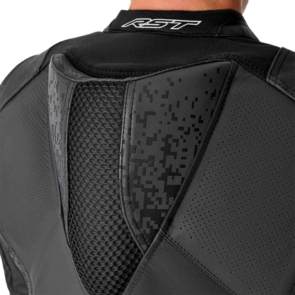 RST Supersport K D3O Leather Motorcycle Jacket - Black, Large
