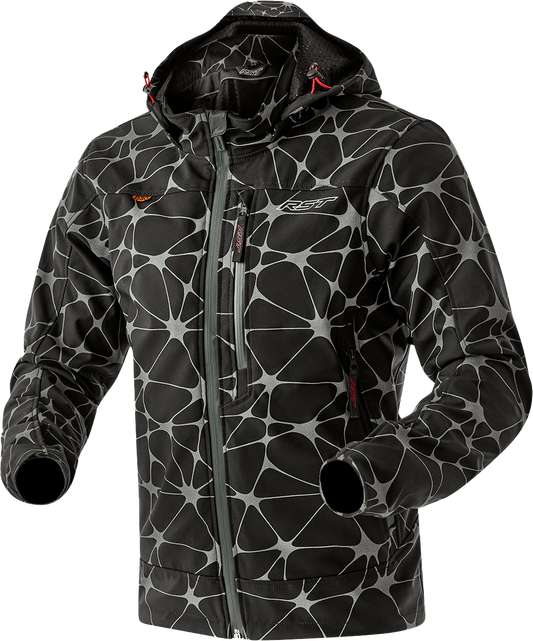 RST Havoc Textile Motorcycle Jacket with D3O Level 1 Armour – Black/Grey Large
