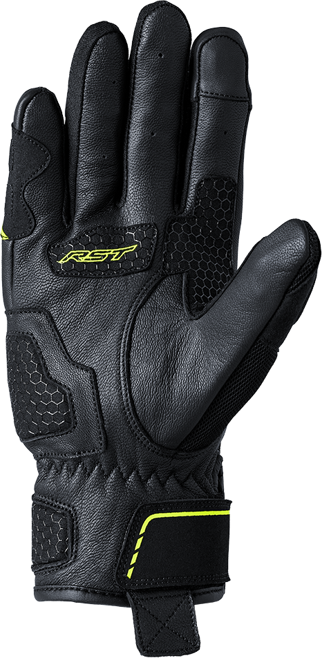 RST 103182F.YEL-08 S1 Mesh CE Glove Black and Fluorescent Yellow Small