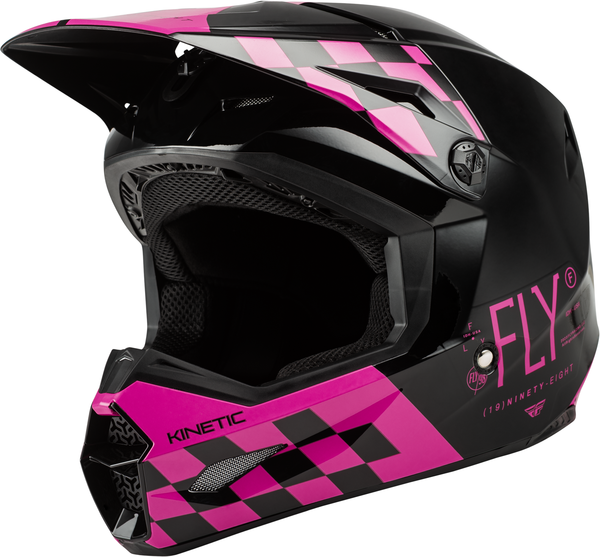 Kinetic Lite Rival Helmet Gloss Black/Pink 2x
