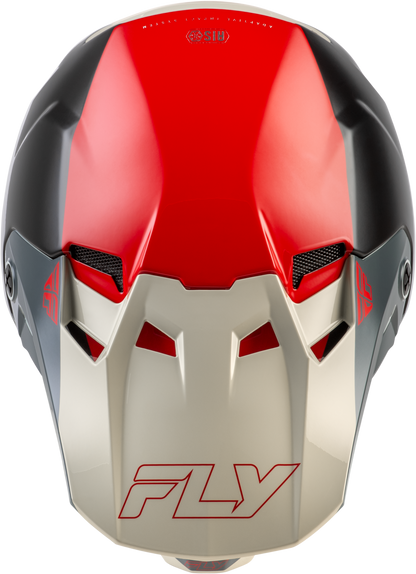 Fly Racing Formula CC Glide Helmet Black/Red/Grey XS – Lightweight, Impact-Resistant Motocross Helmet