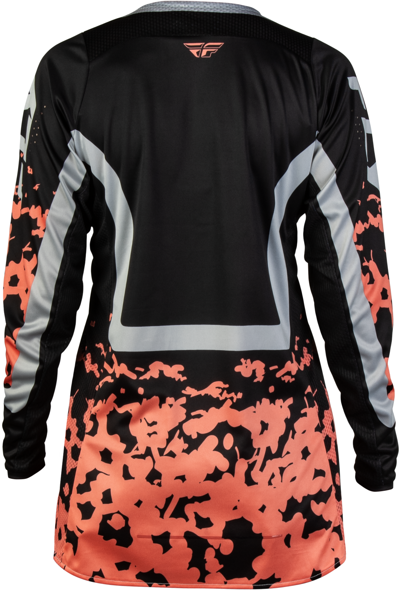 Women's Lite Flake Jersey Black/Light Grey/Coral Lg