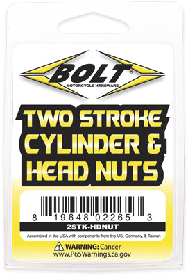 Bolt 2STK-HDNUT 2 Stroke Cylinder & Head Nuts for Universal 2 Stroke Motors