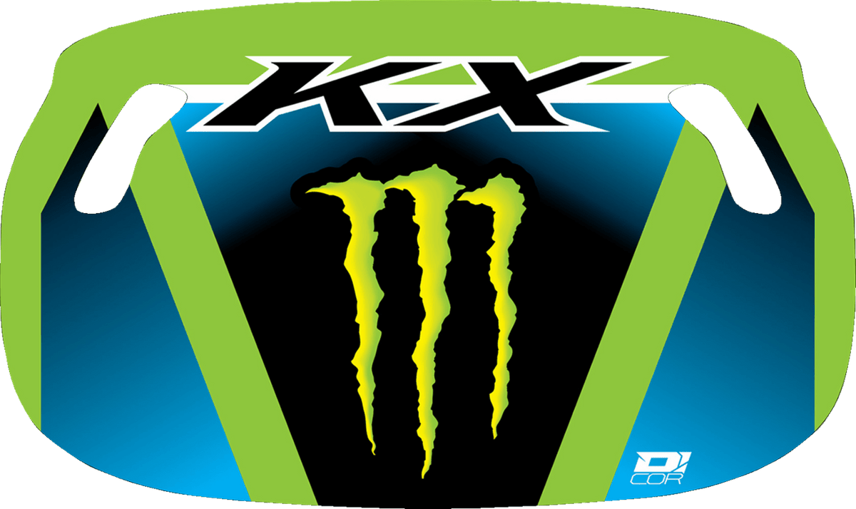 D'COR VISUALS Monster Energy Pit Board 60-60-125 with Dry Erase Surface - Kelly Motorsports