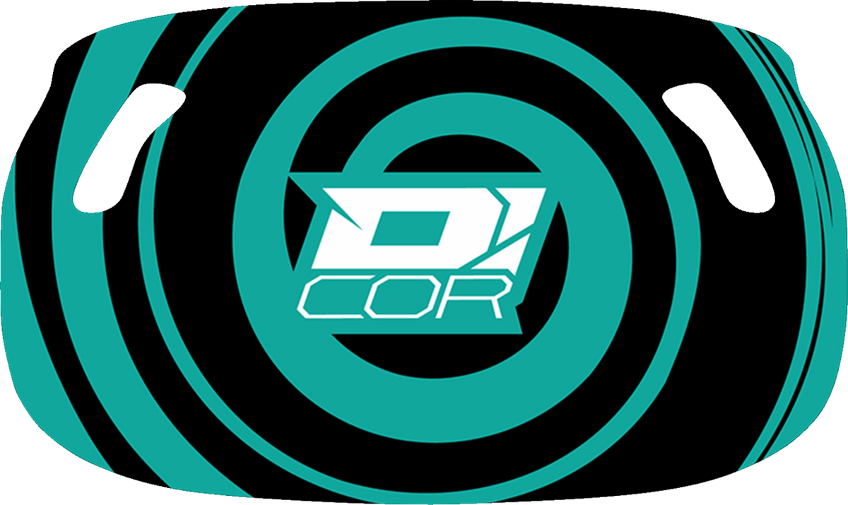 D'COR VISUALS Motocross Pit Board - Blue and Black with D'Cor Logo, Part 60-60-180 - Kelly Motorsports