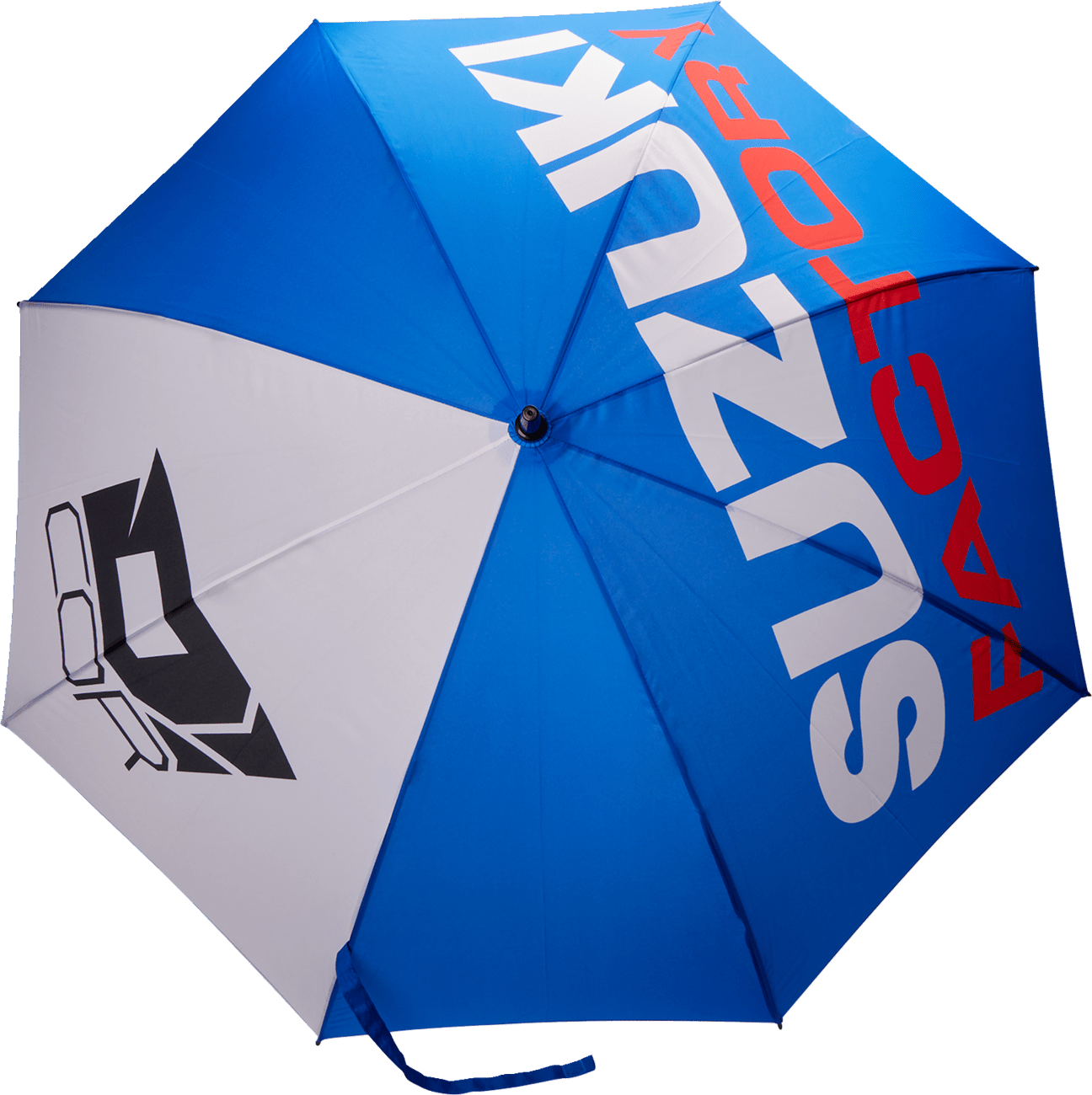 D'COR VISUALS Suzuki Blue & White Umbrella 81-108-1 - Kelly Motorsports