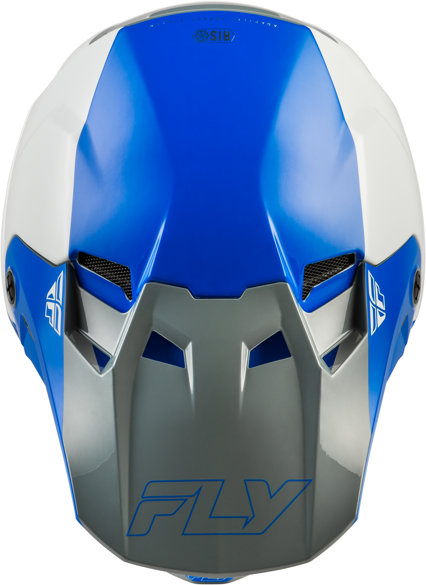 FLY RACING YOUTH FORMULA CC GLIDE HELMET BLUE/LIGHT GREY/GREY YL'YL