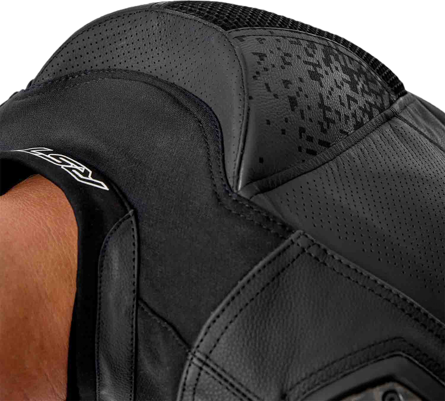 RST Supersport K D3O Leather Motorcycle Jacket - Black, Large