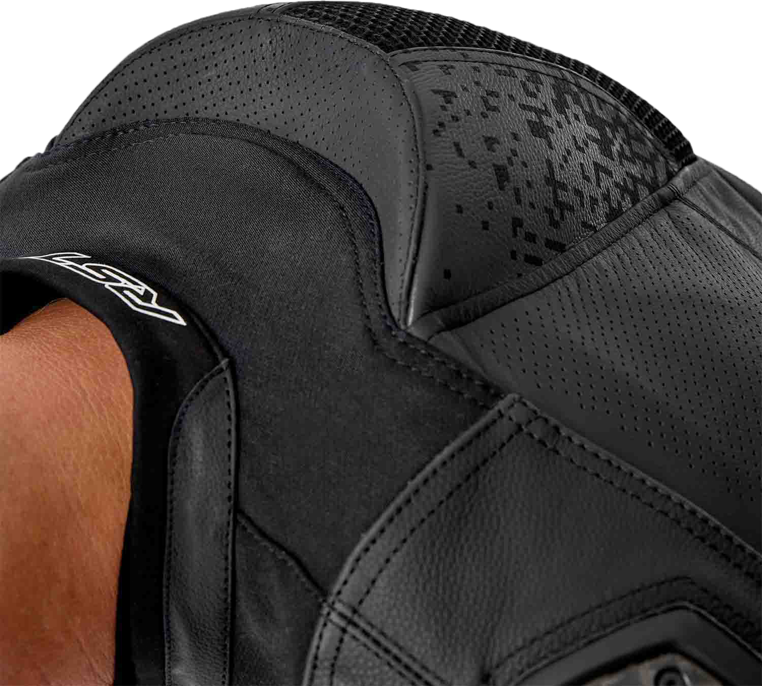 RST Supersport K D3O Leather Motorcycle Jacket - Black, Large