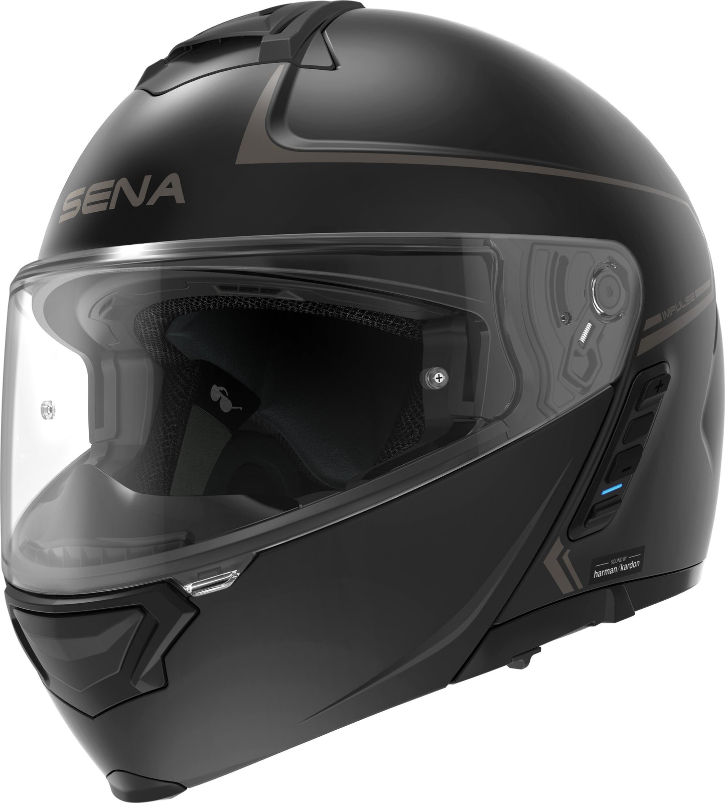 Sena Impulse Modular Helmet w/Mesh Intercom - Matte Black - Lg