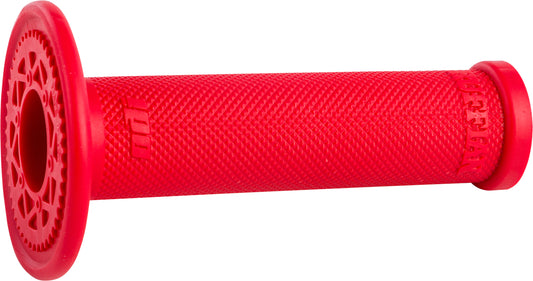 ODI Ruffian No Waffle Red 1/2 Waffle MX Motorcycle Grip - Enhanced Control & Durability