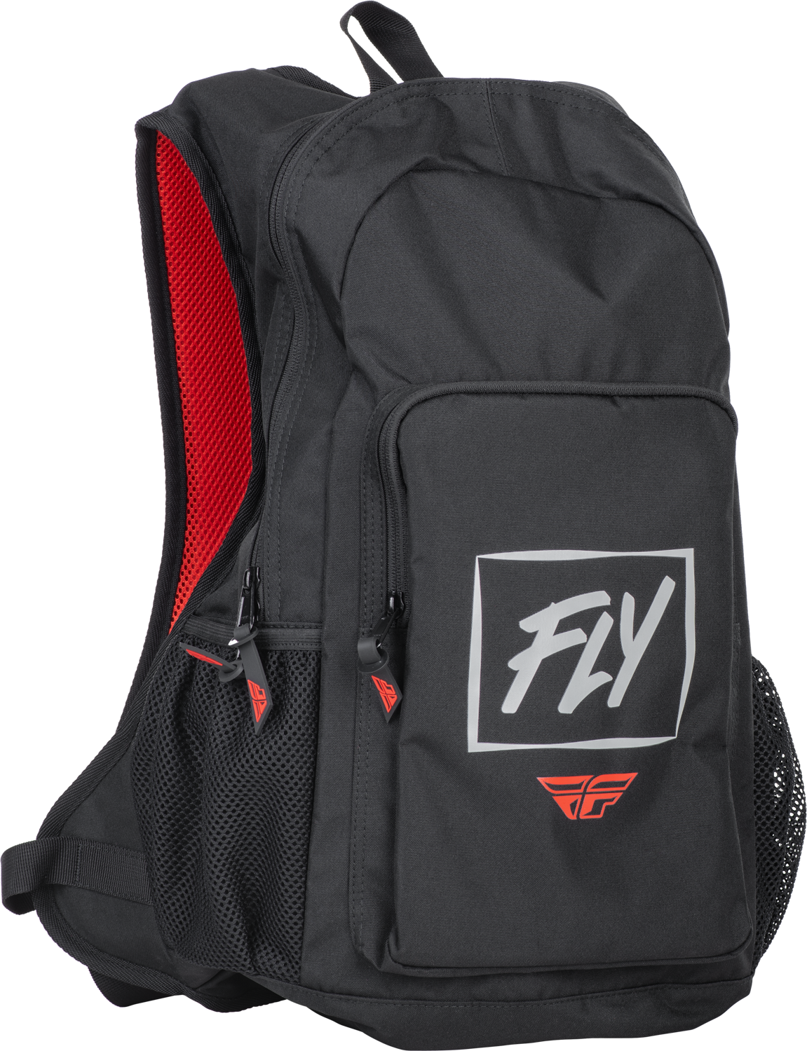 FLY Racing Jump Pack Backpack Black/Grey/Red - Durable Moto Gear Storage