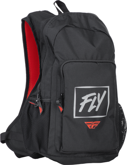 FLY Racing Jump Pack Backpack Black/Grey/Red - Durable Moto Gear Storage