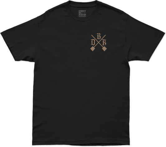 DBK Camo Shovels Tee Black 2X - 100% Cotton, 6oz