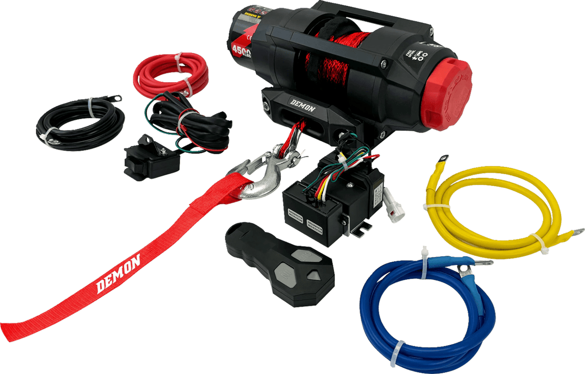 DEMON Heavy-Duty 4500 lb Winch PAWI-4500HD for Off-Road & Utility Vehicles - Kelly Motorsports